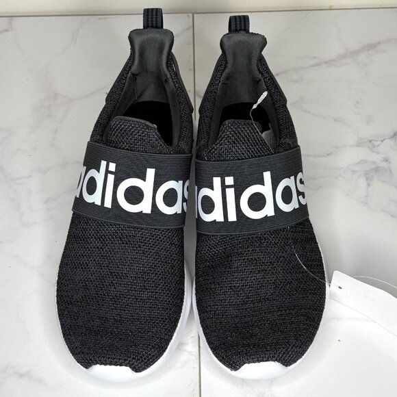 Adidas Lite Racer Adapt Women’s 8 Black White Cloudfoam Sneakers FV8601 NIB - Picture 4 of 10